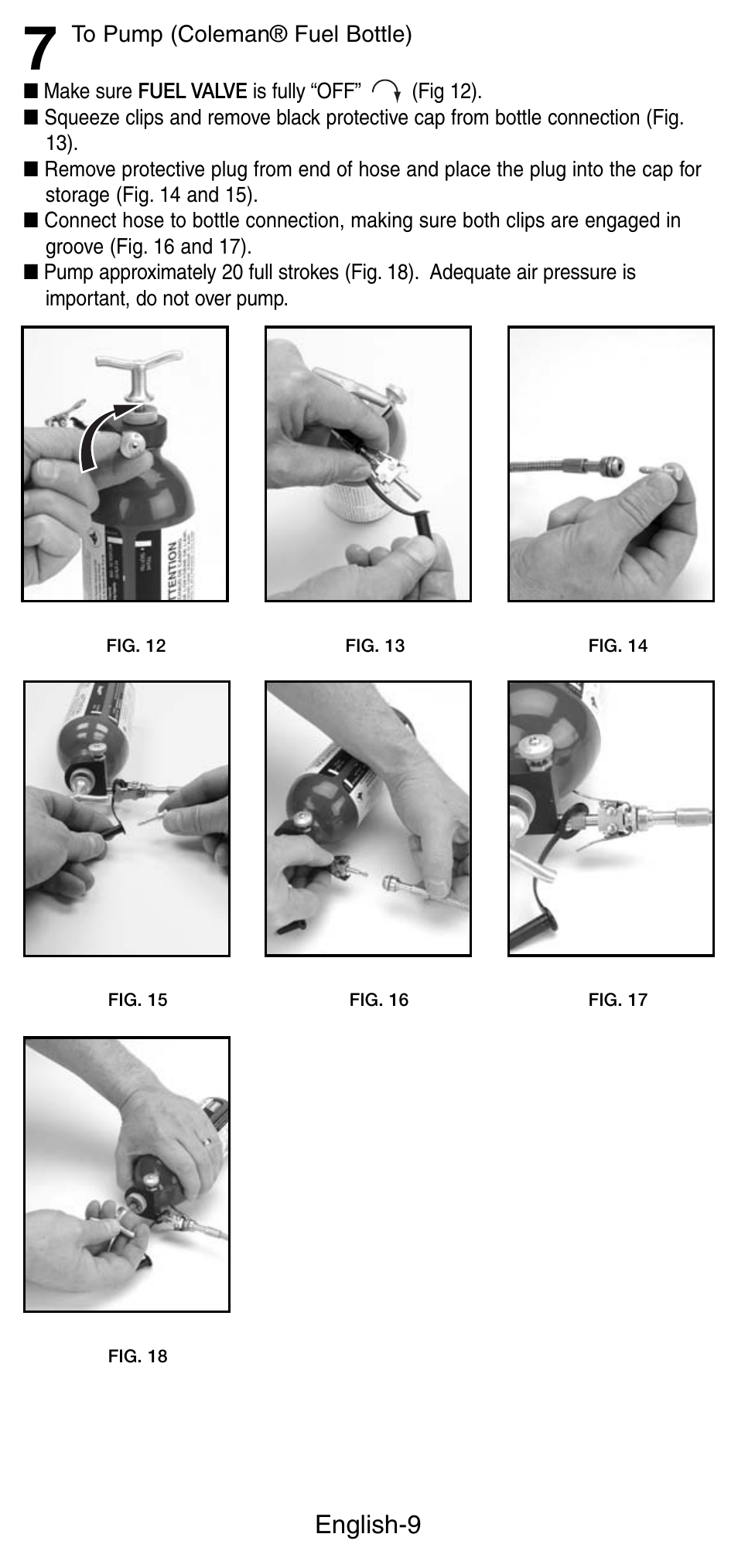 English-9 | Coleman Denali 9790 User Manual | Page 10 / 28