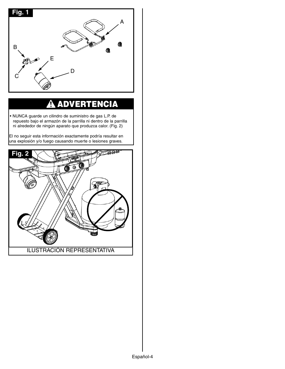 Advertencia | Coleman 9928 Series User Manual | Page 38 / 52