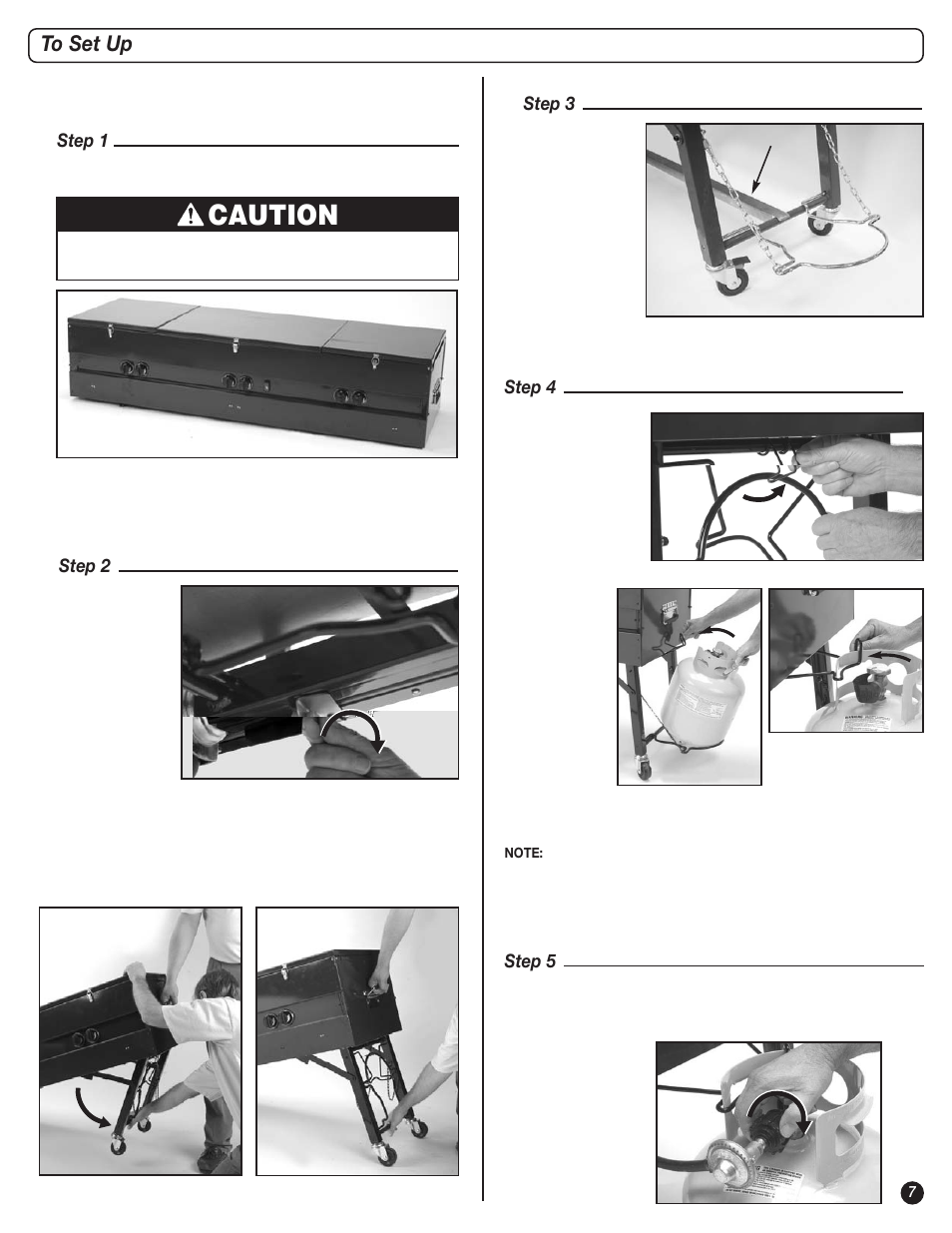 Caution | Coleman 9995 Series User Manual | Page 7 / 16