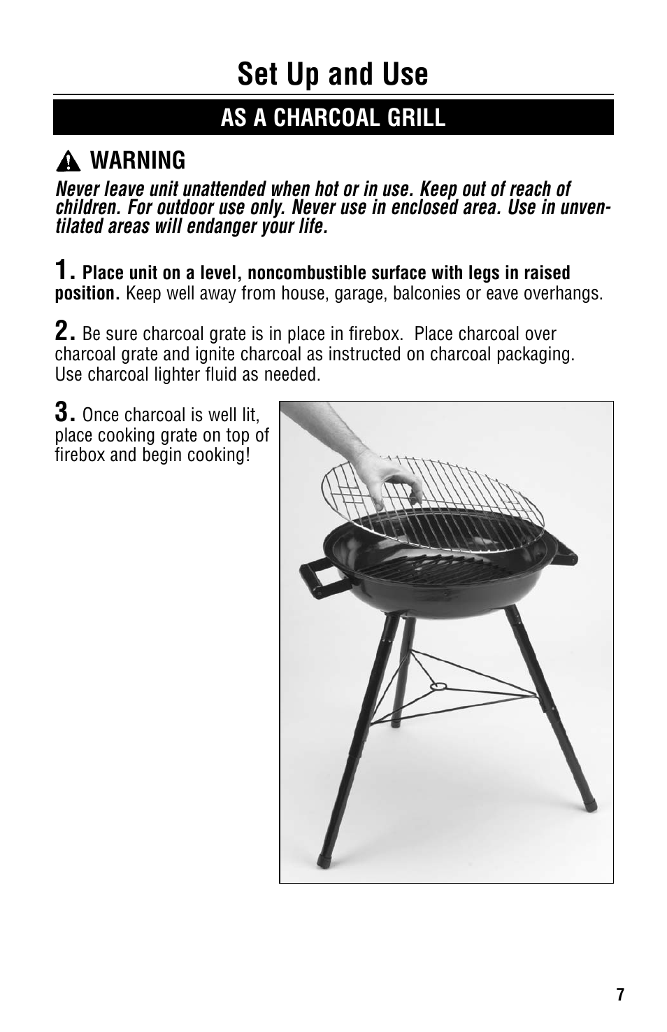 Set up and use | Coleman 5065-715 User Manual | Page 7 / 12