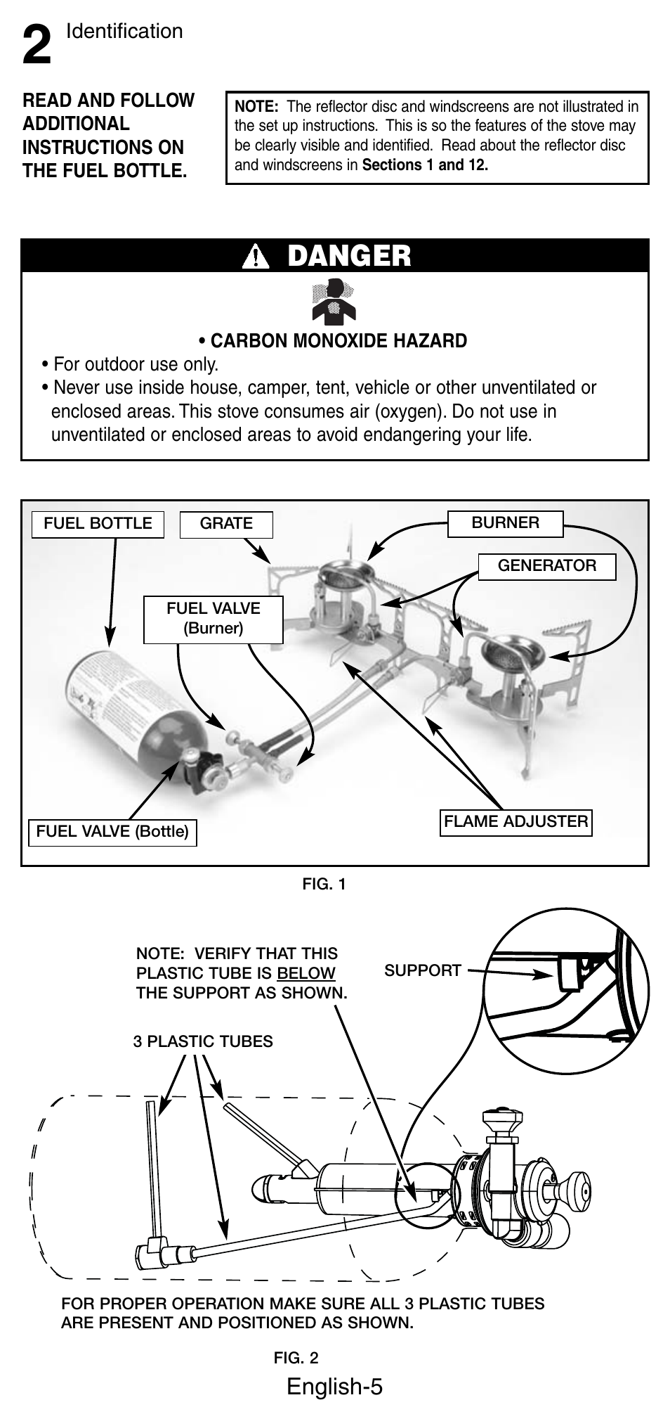 Danger, English-5 | Coleman 9780 User Manual | Page 6 / 20