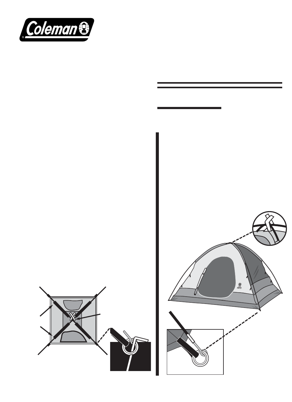 Coleman SUNDOME 9260F304 User Manual | 2 pages