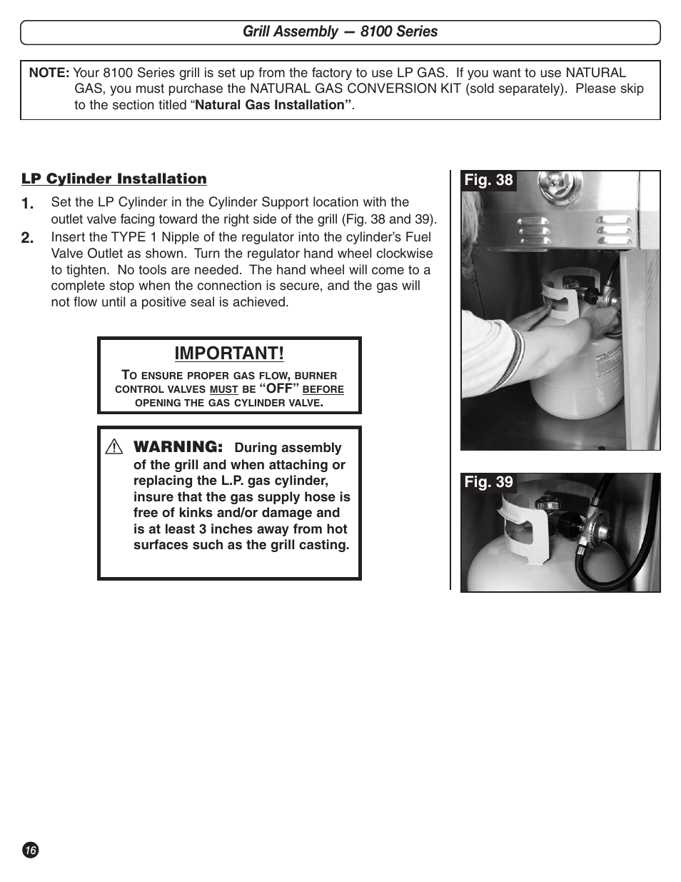 Important | Coleman 9992-643 User Manual | Page 16 / 32