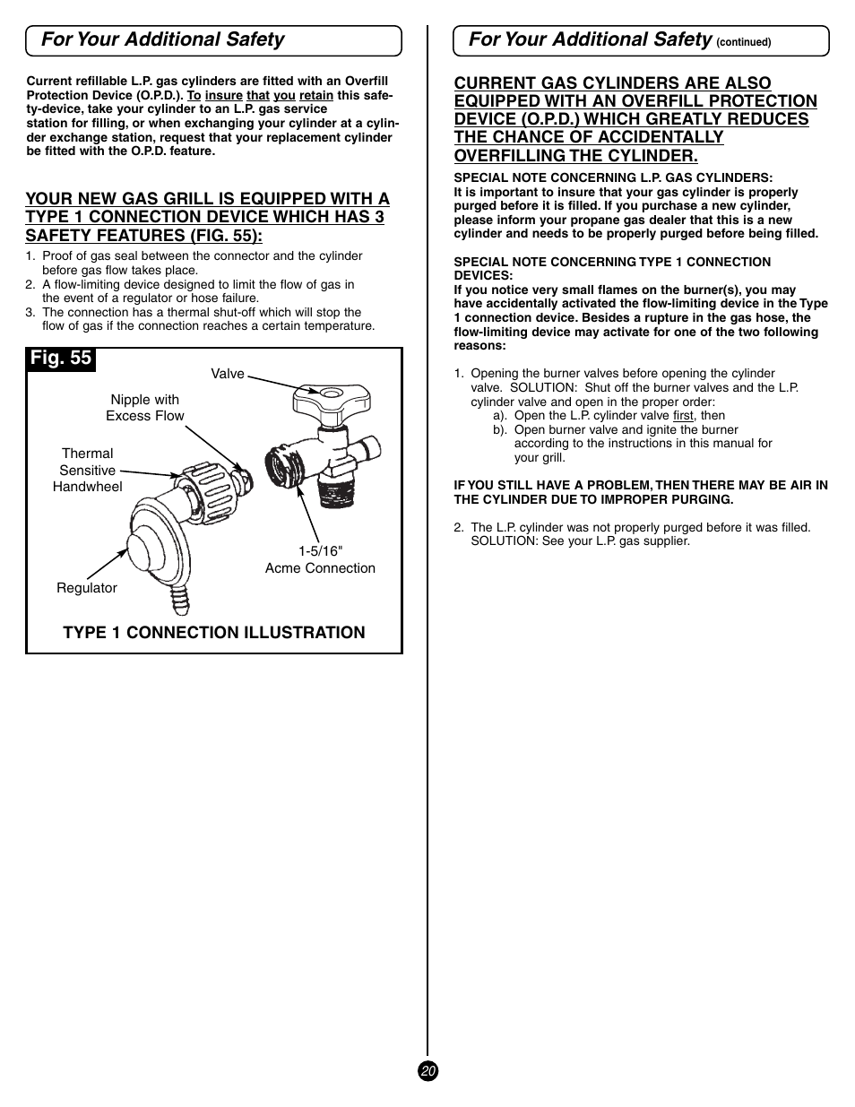 For your additional safety, Fig. 55 | Coleman 9993 User Manual | Page 20 / 24