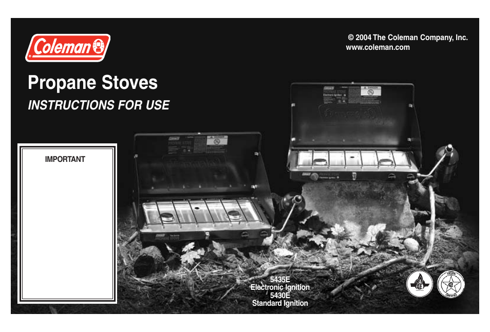 Coleman Propane Stoves User Manual | 32 pages