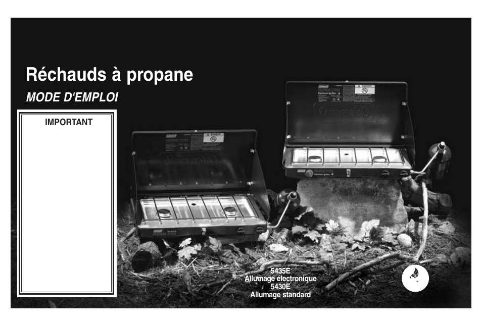 Réchauds à propane, Mode d'emploi | Coleman Propane Stoves User Manual | Page 11 / 32