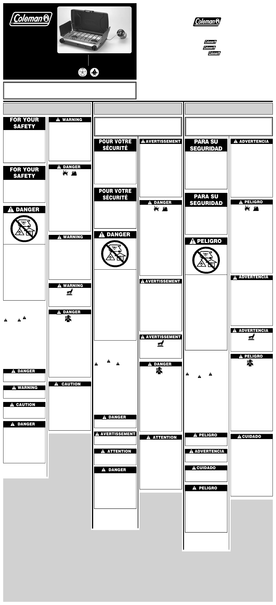 Coleman 5466 User Manual | 2 pages