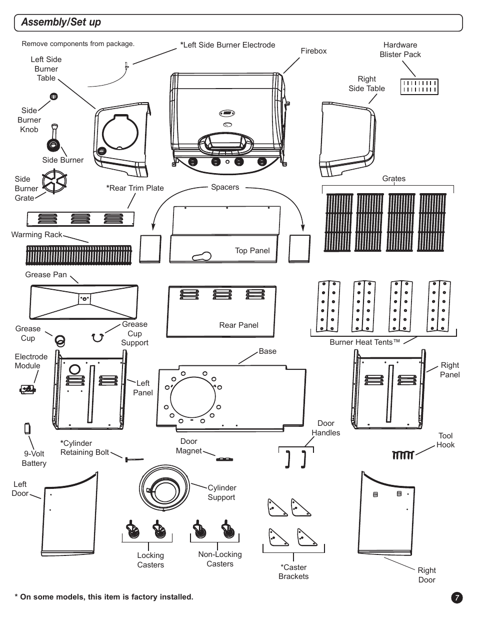 Assembly/set up | Coleman 5400 LP User Manual | Page 7 / 40