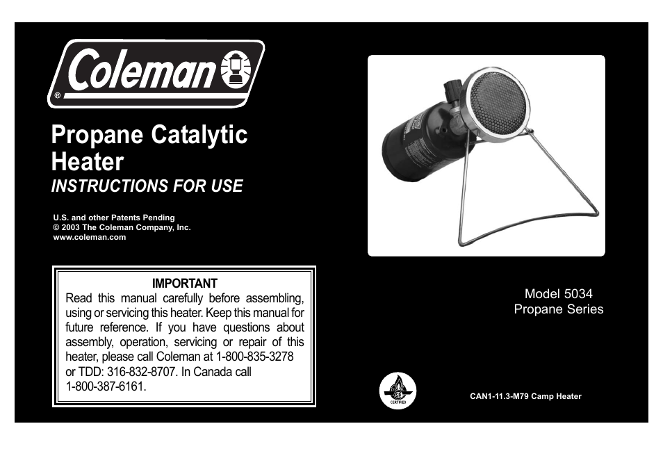 Coleman 5034 User Manual | 32 pages