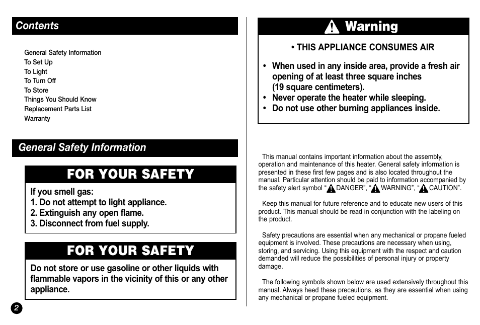 Coleman 5034 User Manual | Page 2 / 32