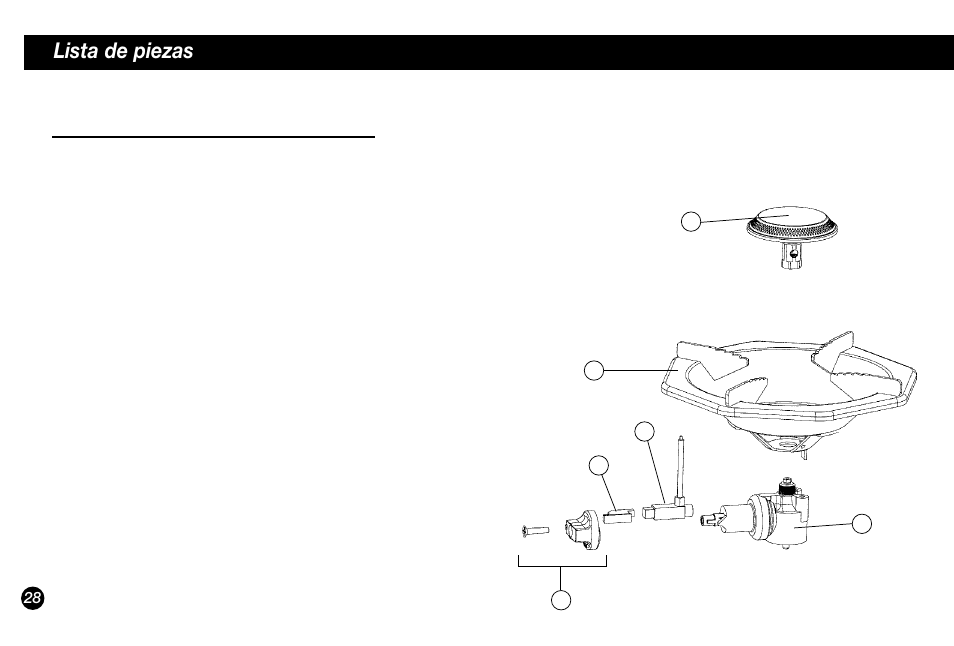 Lista de piezas | Coleman 5431A Series User Manual | Page 28 / 32