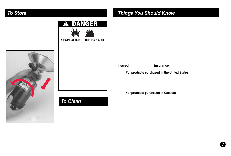 Danger | Coleman 5431A Series User Manual | Page 7 / 32