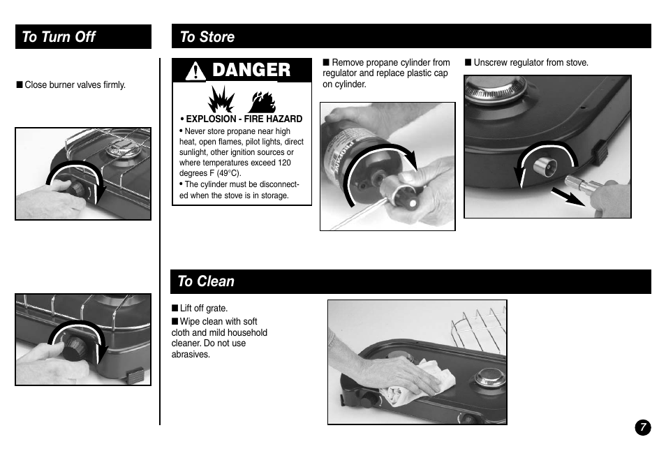 Danger | Coleman 2000000117 User Manual | Page 7 / 12