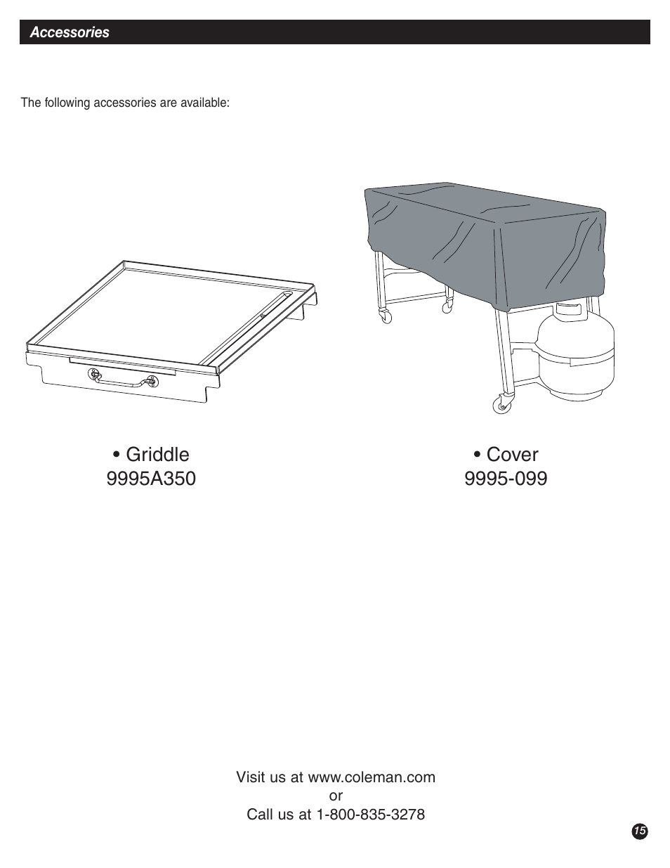 Coleman 9995B Series User Manual | Page 15 / 16