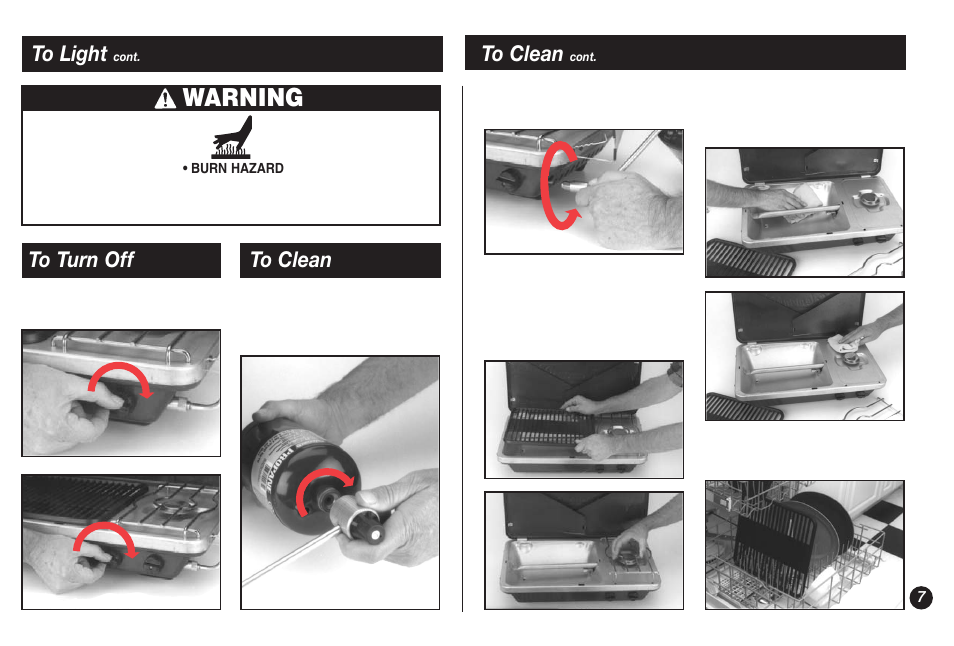 Warning | Coleman 9921B User Manual | Page 7 / 32