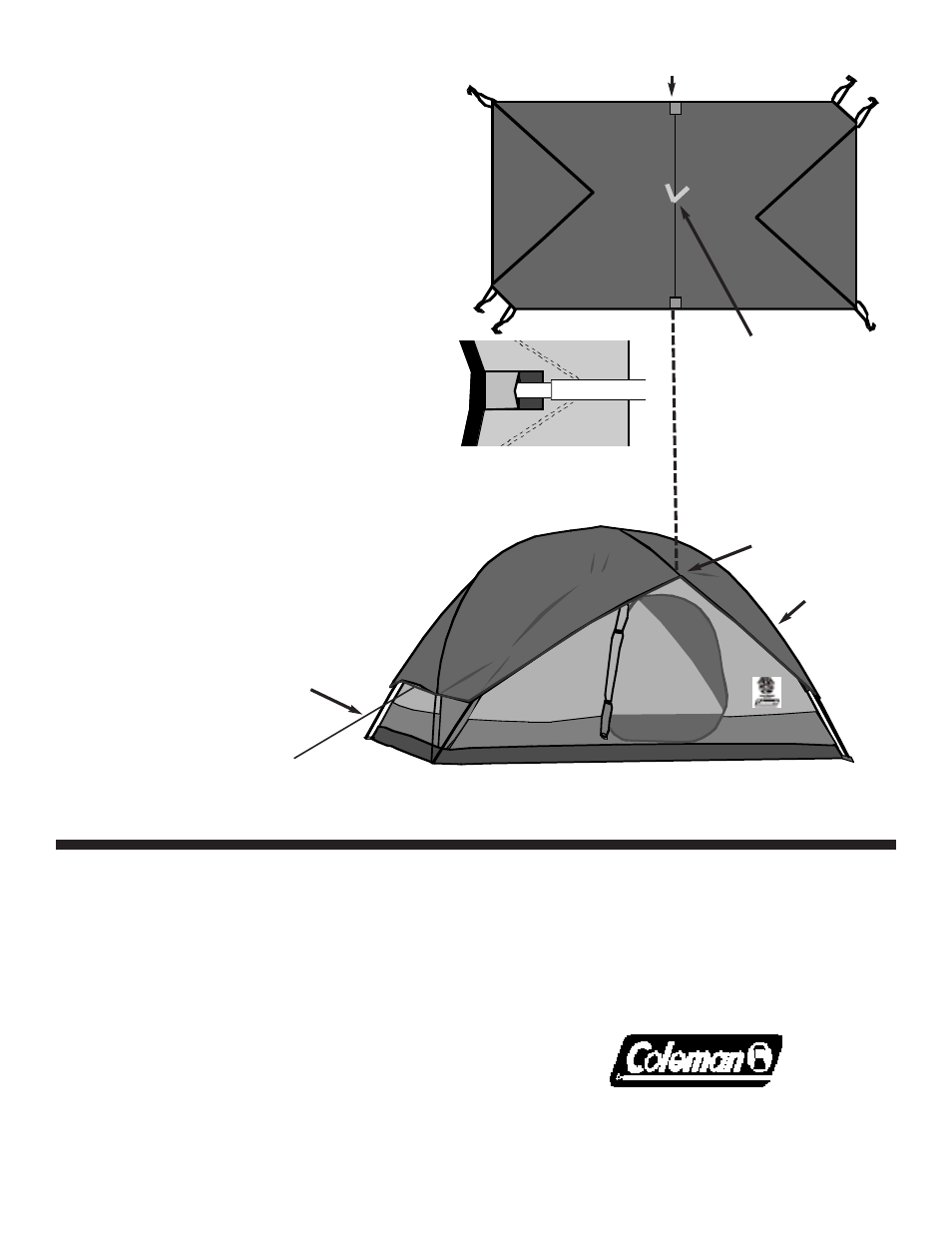Attach rainfly | Coleman TIOGA 9273C128 User Manual | Page 2 / 2