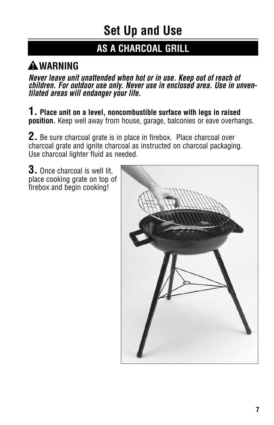 Set up and use | Coleman 5065-705 User Manual | Page 7 / 12