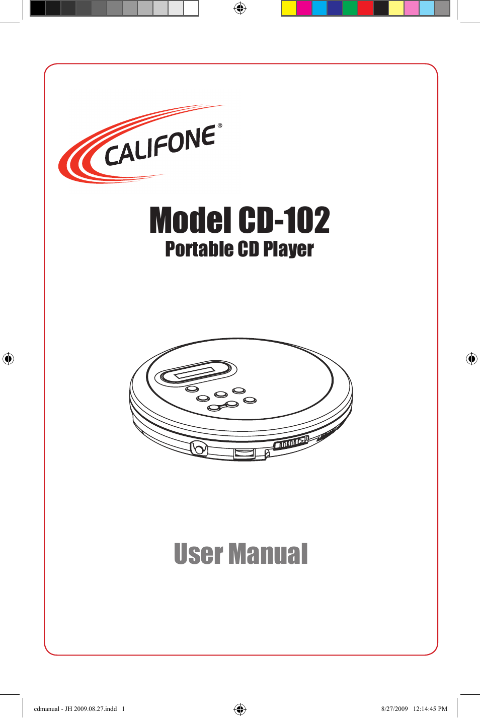 Califone 01 0810 User Manual | 10 pages