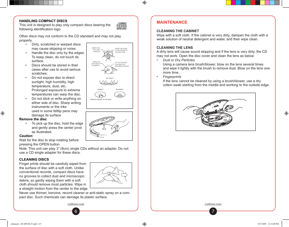 Califone 01 0810 User Manual | Page 5 / 10