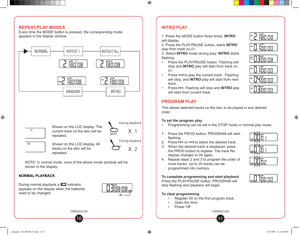 Califone 01 0810 User Manual | Page 7 / 10