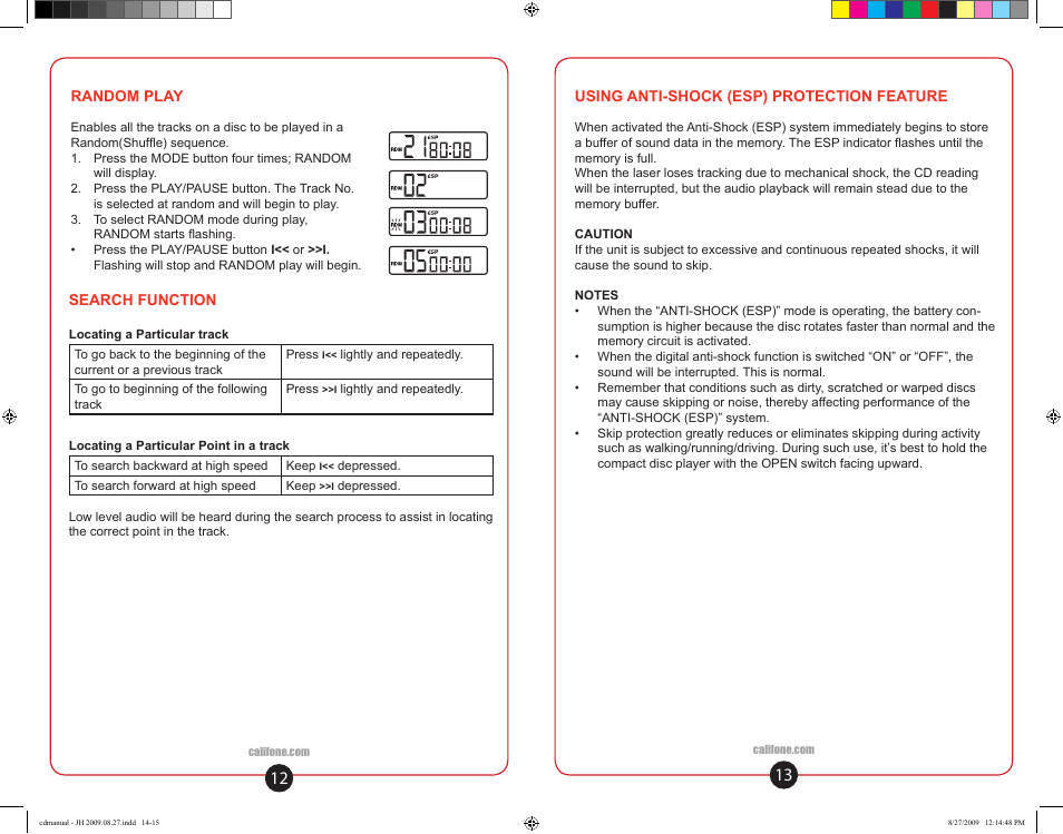 Califone 01 0810 User Manual | Page 8 / 10