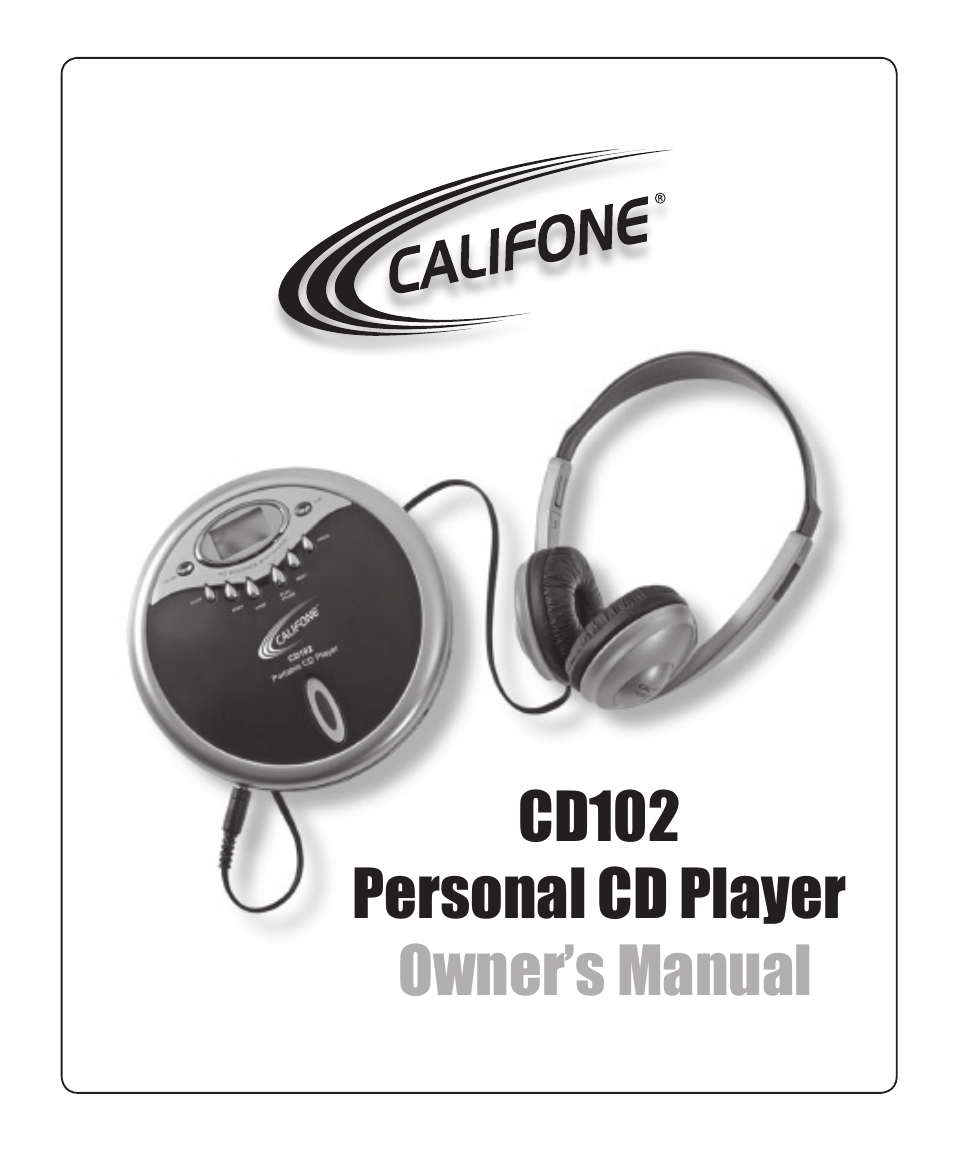 Califone CD102 User Manual | 12 pages