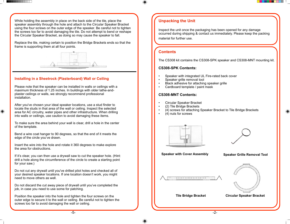 Califone CS308 User Manual | Page 3 / 4