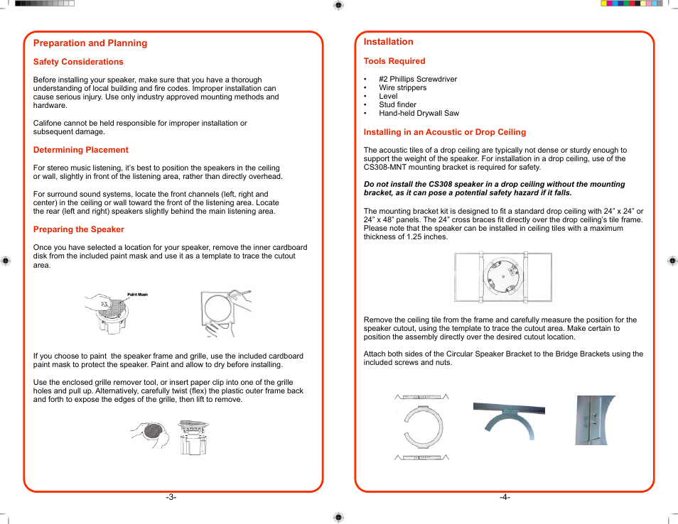 Califone CS308 User Manual | Page 4 / 4