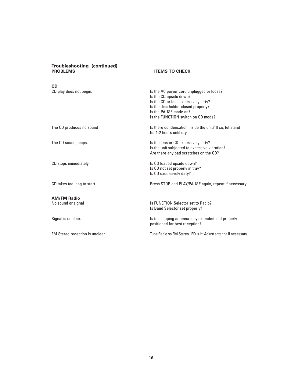 Califone 2385-03 User Manual | Page 16 / 19