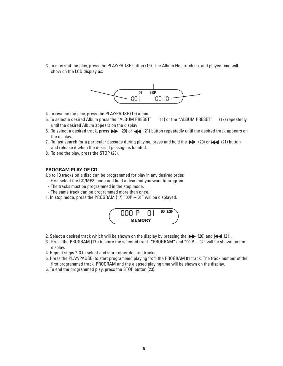 000 p | Califone 2385-03 User Manual | Page 8 / 19