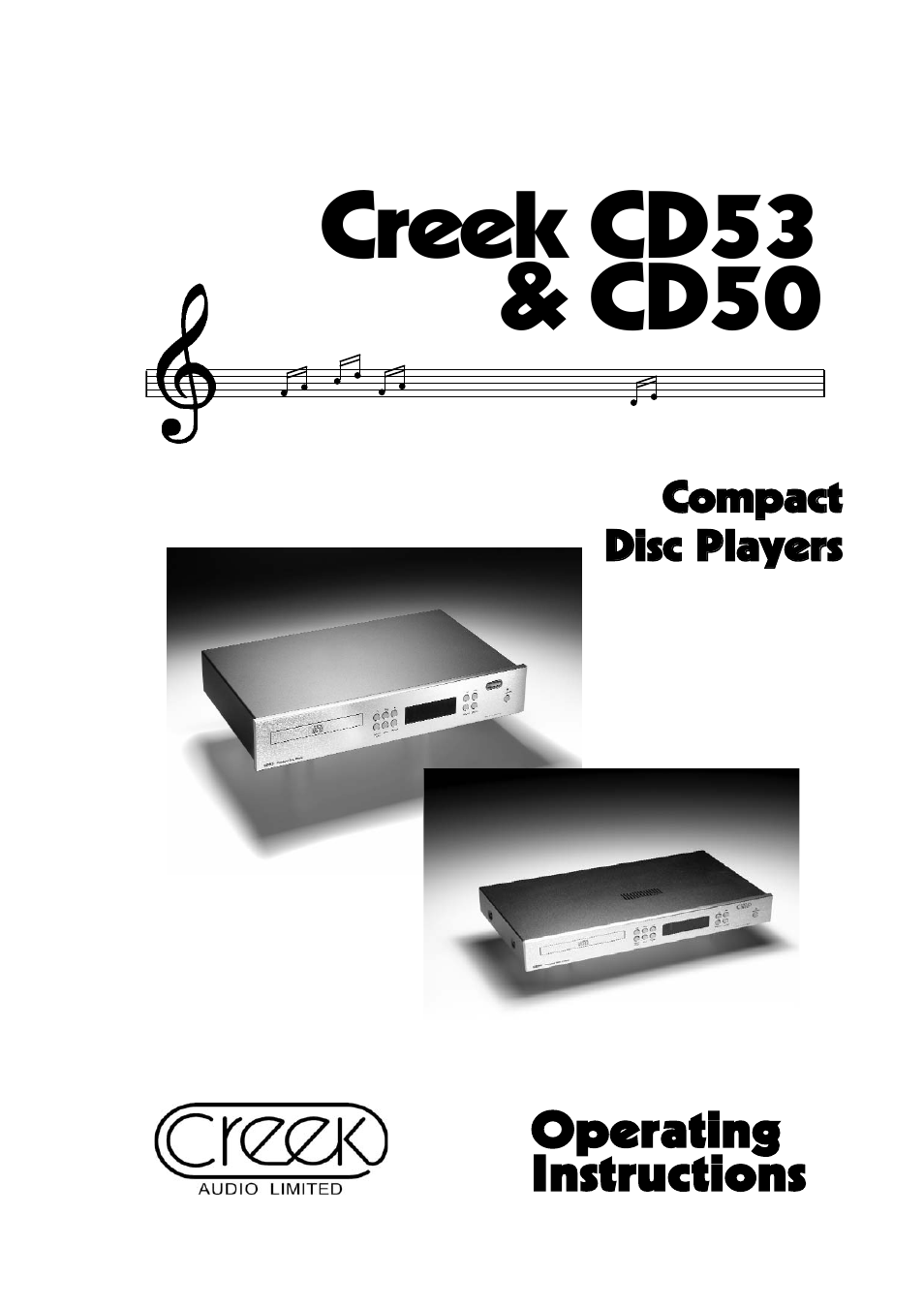 Creek Audio CD50 User Manual | 16 pages