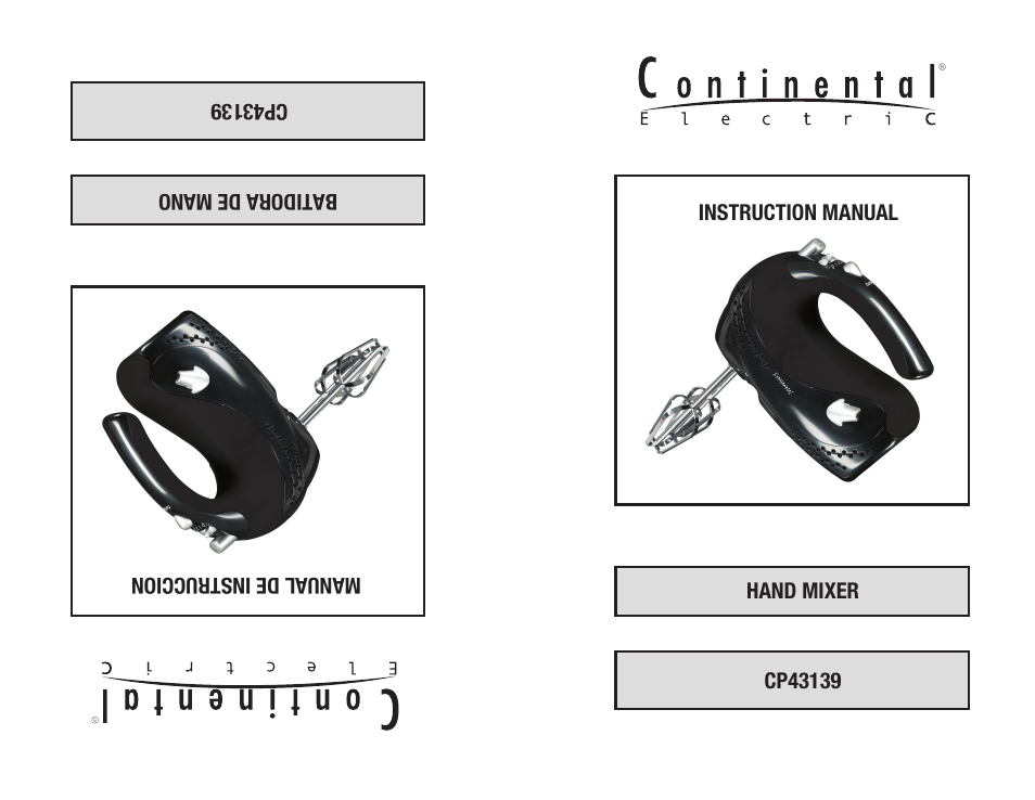 Continental Electric CP43139 User Manual | 8 pages