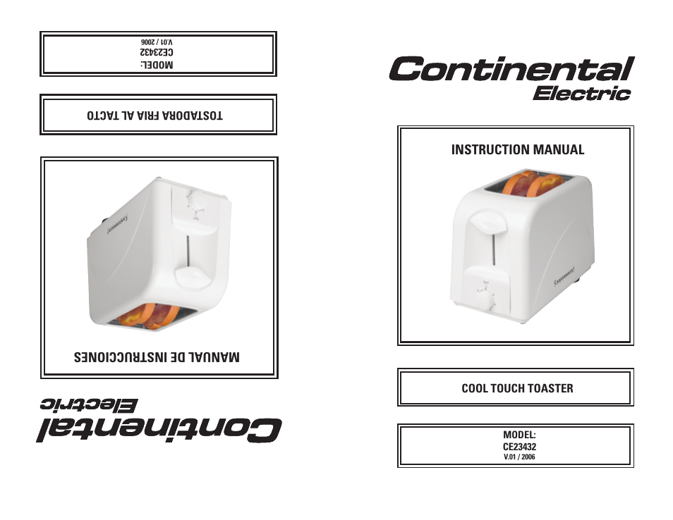 Continental Electric CE23432 User Manual | 8 pages