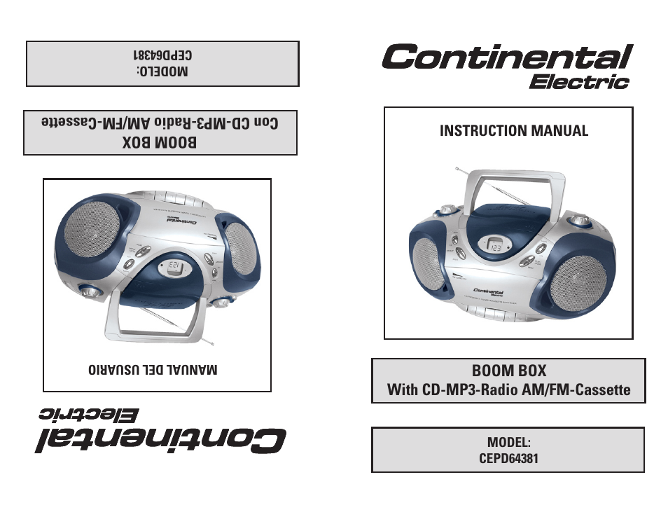 Continental Electric CEPD64381 User Manual | 16 pages