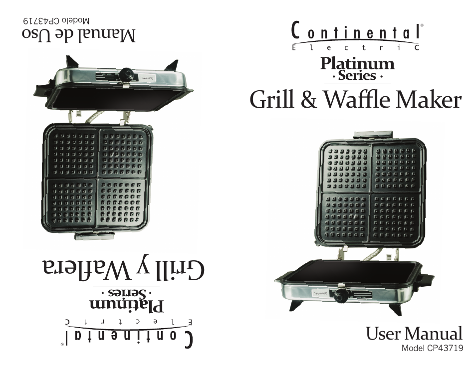 Continental Electric PLATINUM SERIES CP43719 User Manual | 4 pages