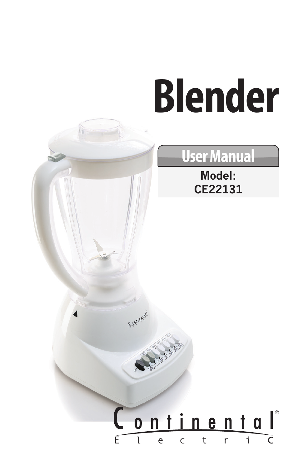 Continental Electric CE22131 User Manual | 12 pages