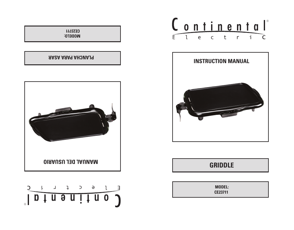 Continental CE23711 User Manual | 8 pages