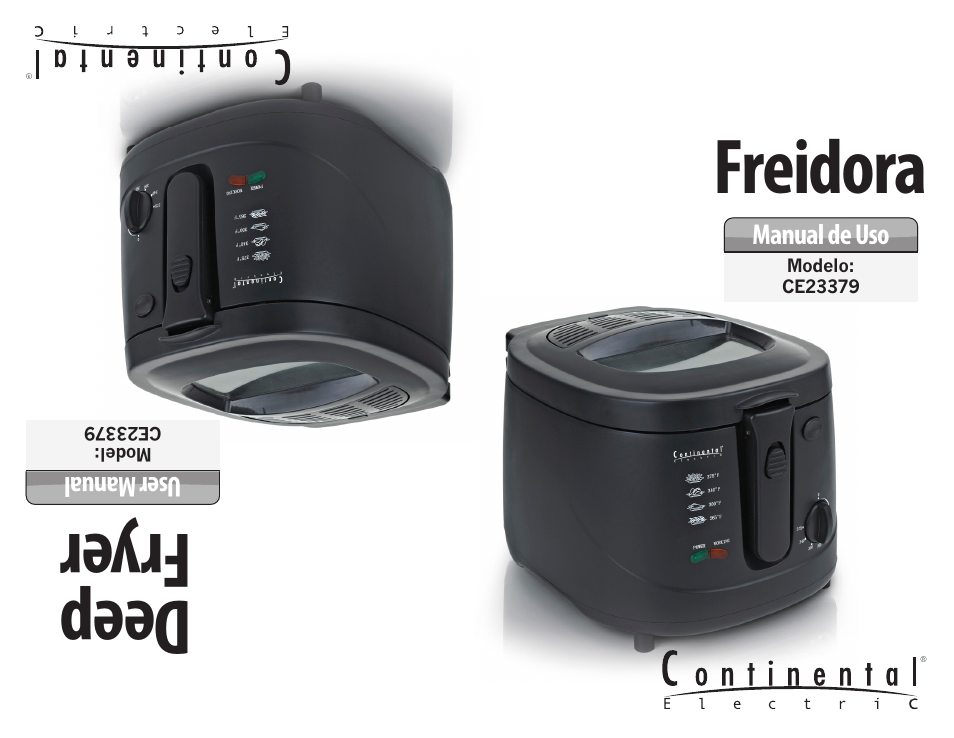 Dee p fry er freidora | Continental Electric CE23379 User Manual | Page 9 / 16