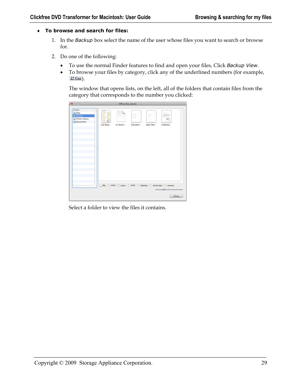 Clickfree DVD Transformer User Manual | Page 29 / 37