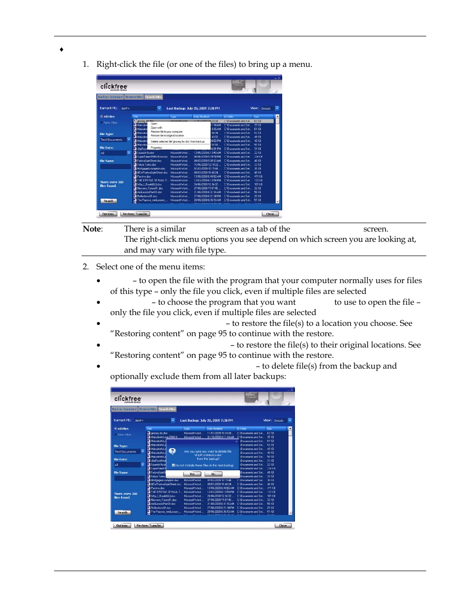 Clickfree Transformer SE User Manual | Page 108 / 132