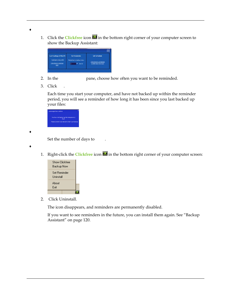 Clickfree Transformer SE User Manual | Page 122 / 132