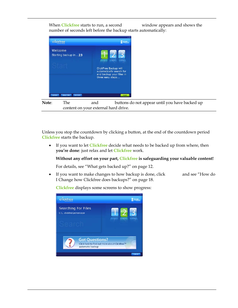Zero effort backup – really, Ero effort backup, Really | Clickfree Transformer SE User Manual | Page 15 / 132