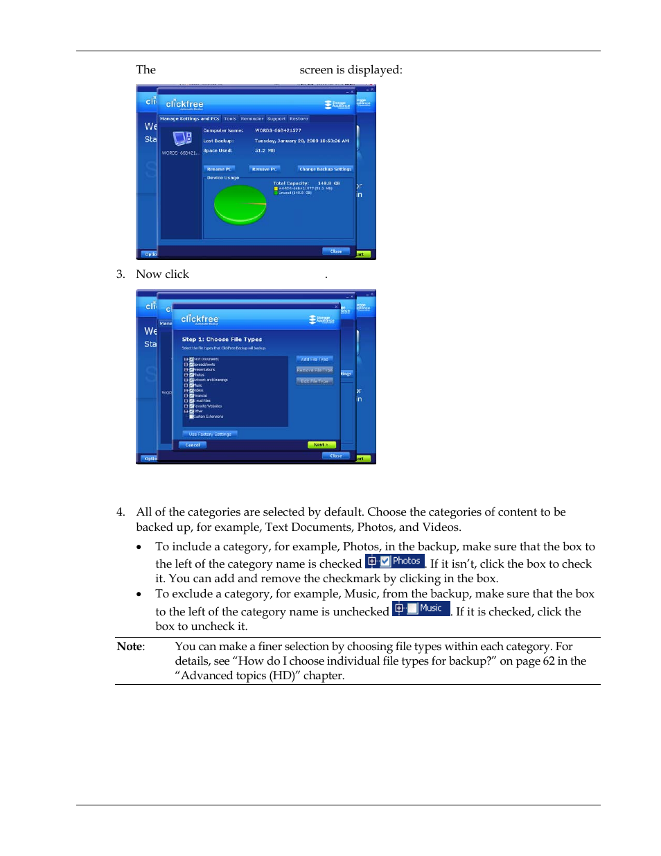 Clickfree Transformer SE User Manual | Page 19 / 132