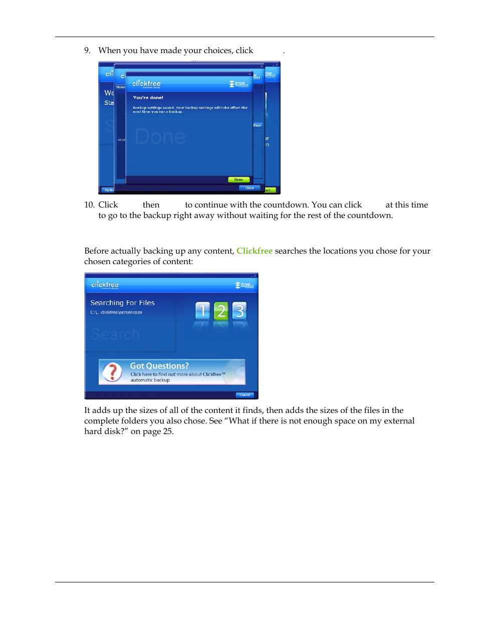 Clickfree Transformer SE User Manual | Page 23 / 132