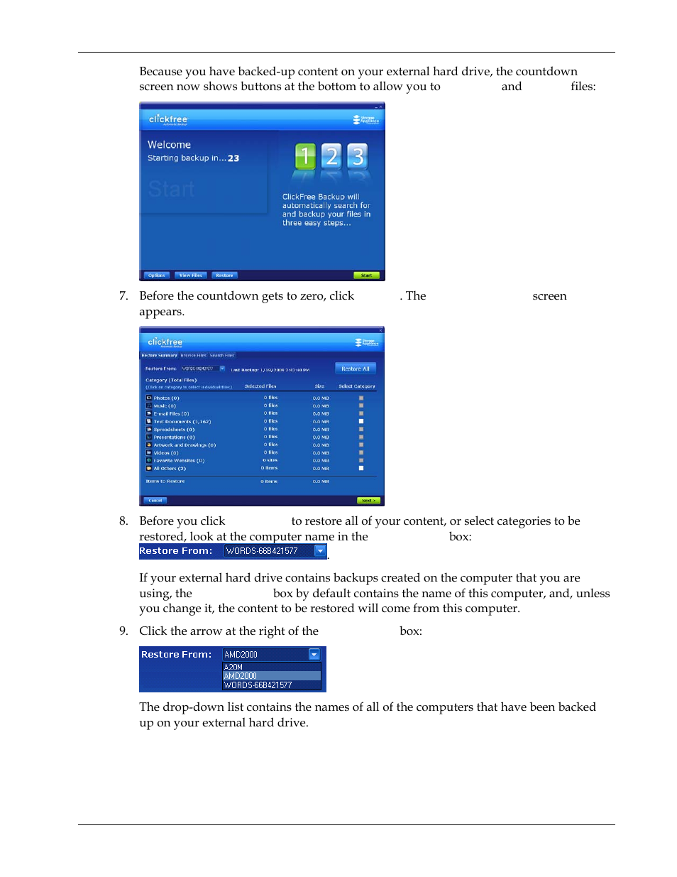Clickfree Transformer SE User Manual | Page 28 / 132