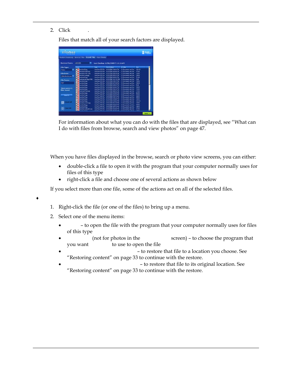 Clickfree Transformer SE User Manual | Page 47 / 132