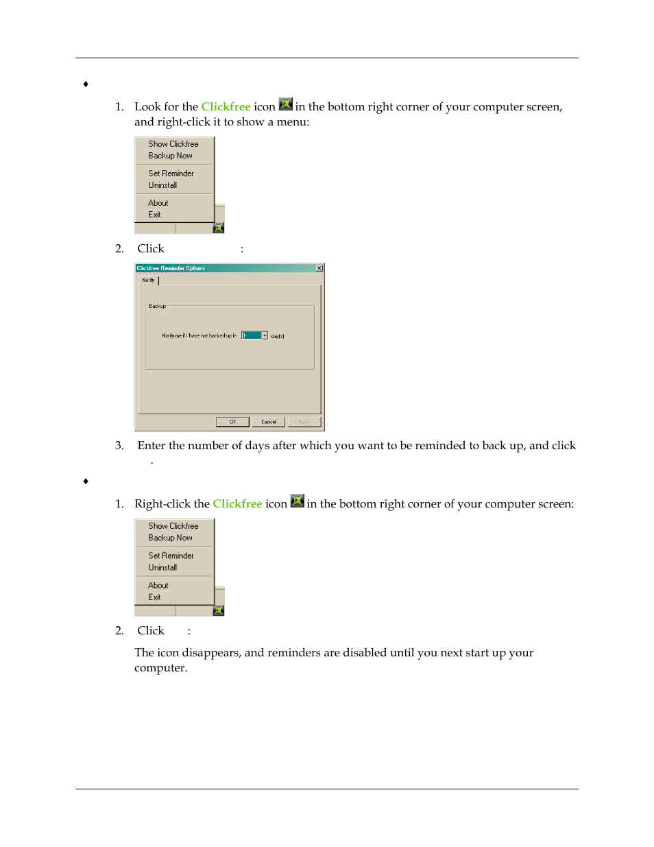 Clickfree Transformer SE User Manual | Page 58 / 132