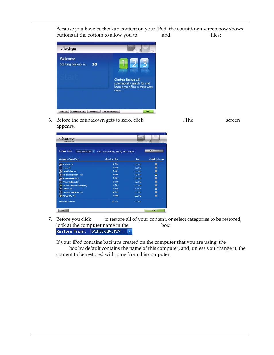 Clickfree Transformer SE User Manual | Page 90 / 132