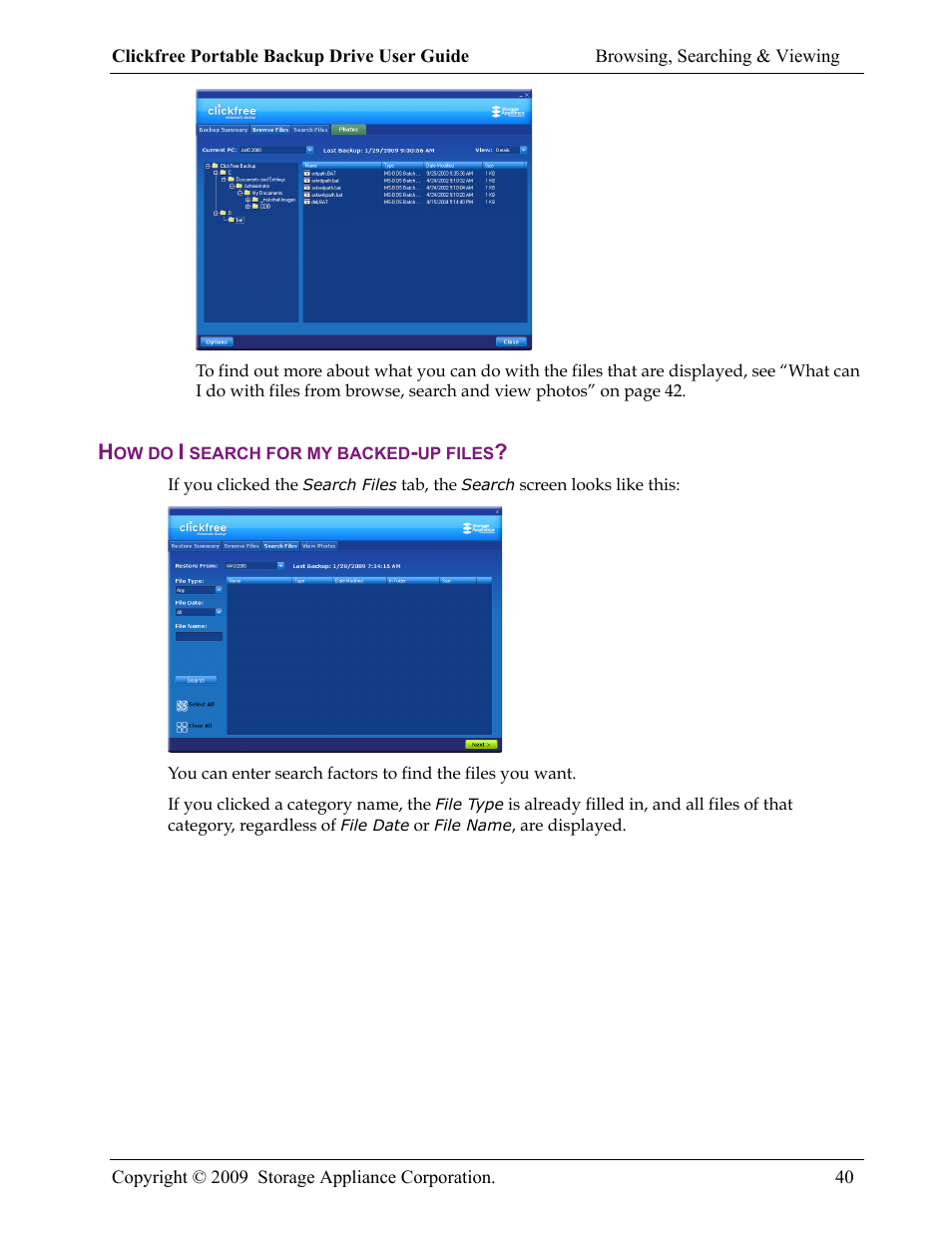 Storage Appliance HD325 User Manual | Page 40 / 65