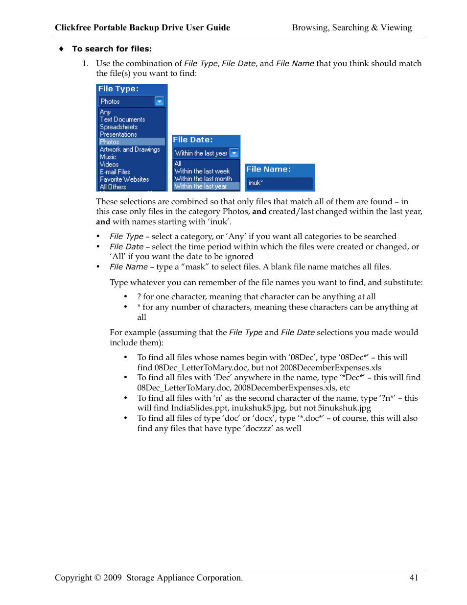 Storage Appliance HD325 User Manual | Page 41 / 65